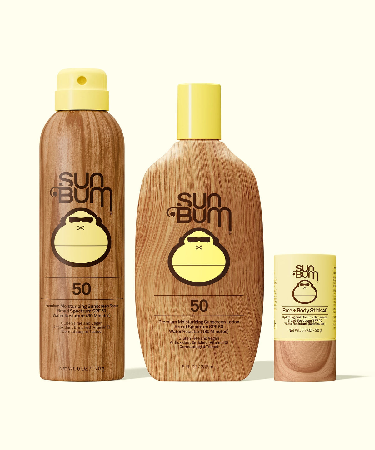 SPF 50 Spray + Lotion + Face and Body Stick 40 Bundle [ZJ67]